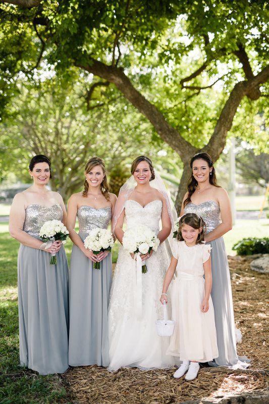 silver bridesmaids